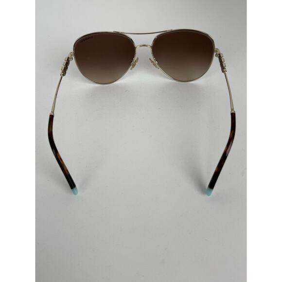 Tiffany & Co. TF3083B Aviator Sunglasses – Brown Lens with Gold Frame main image 5